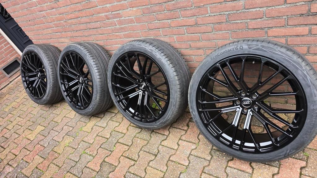 Nieuwe 22 inch Audi(etron)velgen met zomerbanden, Auto-onderdelen, Banden en Velgen, 265 mm, Banden en Velgen, Nieuw, Overige maten