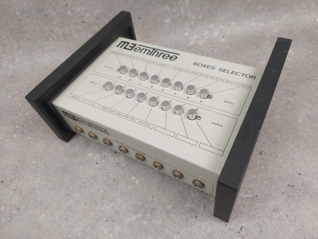 👉M3 Emthree Boxes Selector. Vintage Meazzi Muzika switcher, Ophalen of Verzenden, Gebruikt, Delay of Echo