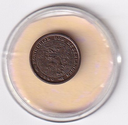 1/2 Cent 1940 Zeer Netjes  Mooi, Postzegels en Munten, Verzenden, Koningin Wilhelmina, Overige waardes, Losse munt