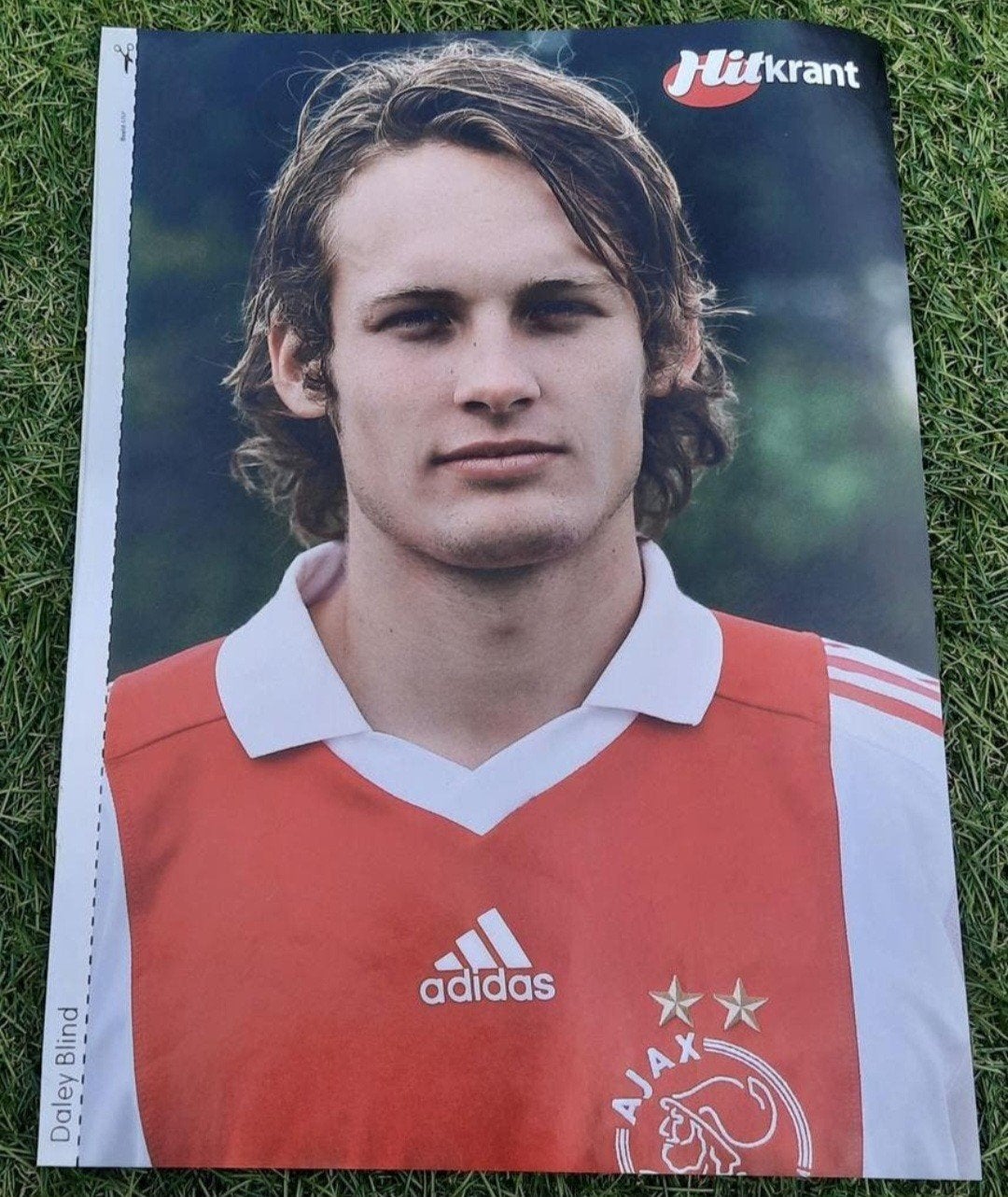 Poster A4 Hitkrant 2008 Daley Blind (Ajax) / Destine, A4 of kleiner, Ophalen of Verzenden, Sport, Rechthoekig Staand