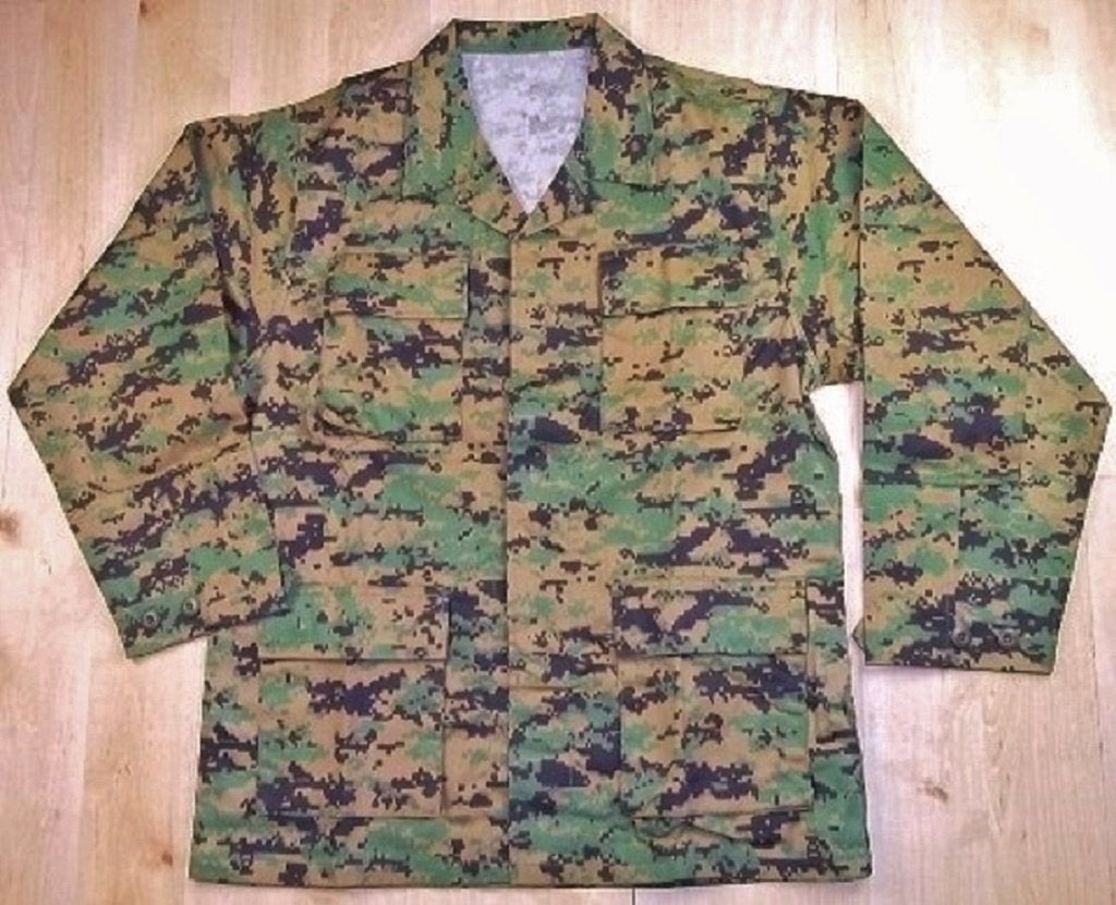 Jas BDU Digital Woodland camouflage US Marine Corps Marpat M, Verzamelen, Verzenden, Marine, Amerika, Kleding of Schoenen