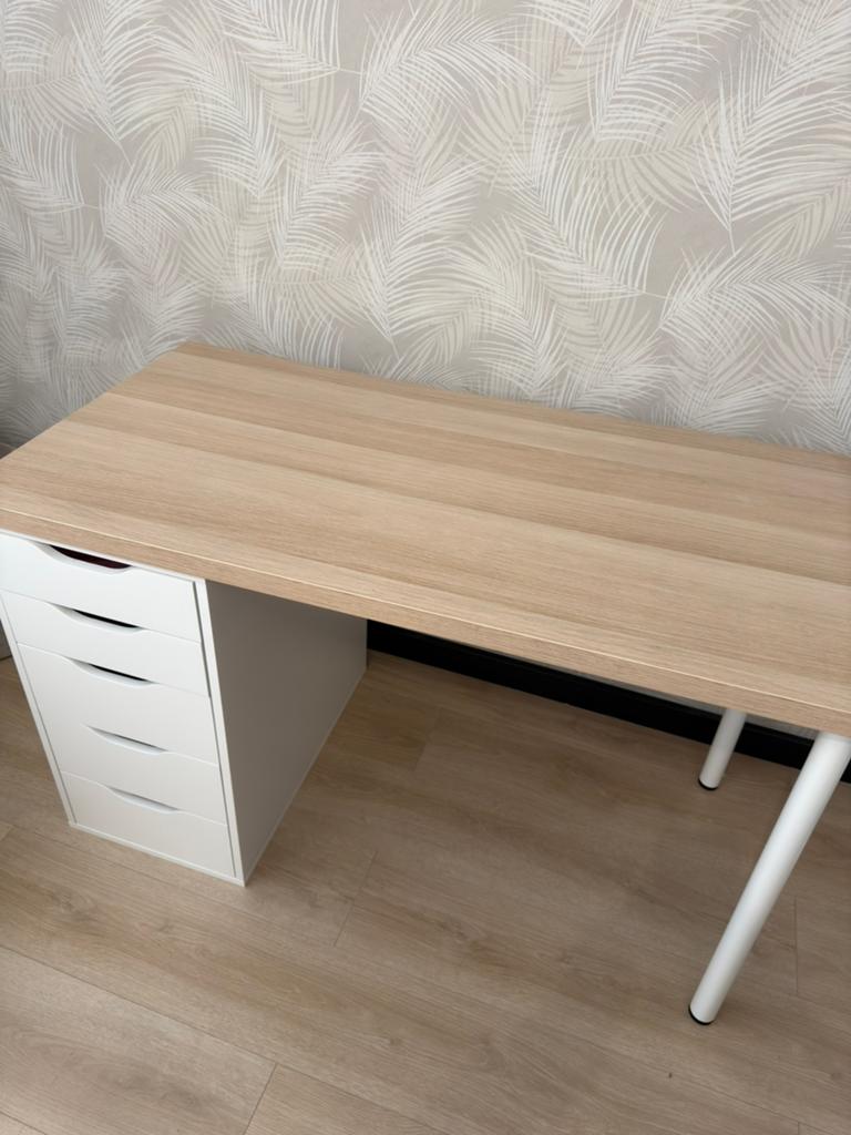 Ikea bureau lagkapten / alex 120 x 60cm, Scandinavisch, Ophalen, Zo goed als nieuw, IKEA