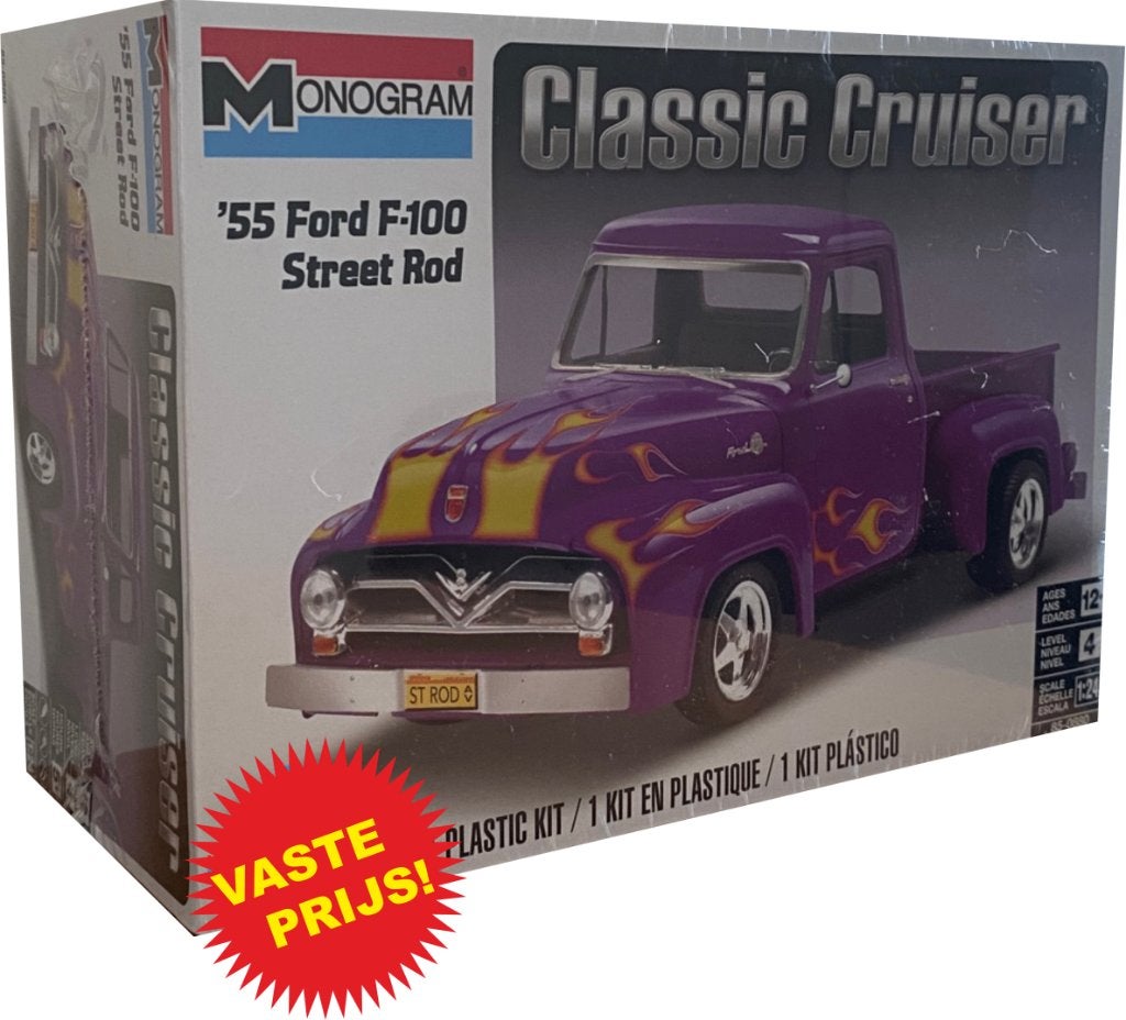 Ford F100 Street Rod (Monogram 850880) 1/24, Hobby en Vrije tijd, Modelbouw | Auto's en Voertuigen, Auto, Groter dan 1:32, Nieuw