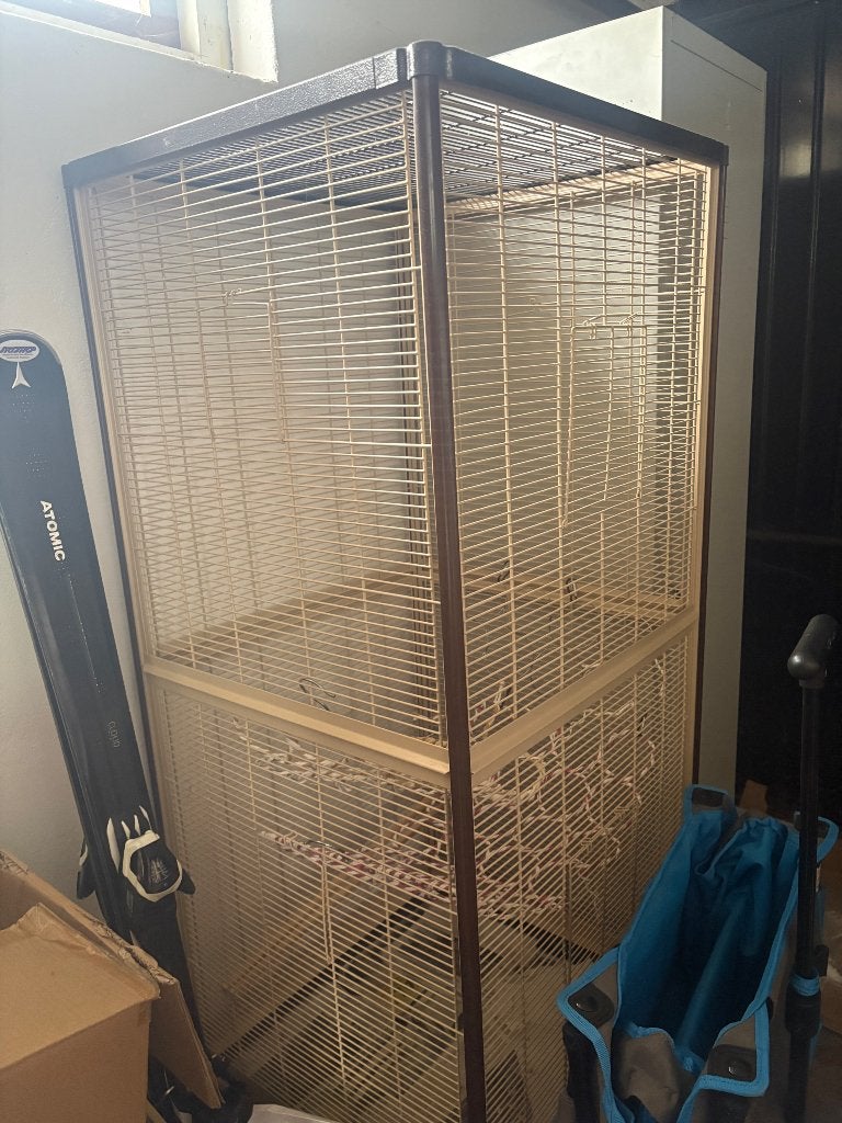 Vogelkooi rattenkooi, Dieren en Toebehoren, Knaagdieren en Konijnen | Hokken en Kooien, Ophalen, Kooi, Zo goed als nieuw, 90 cm of meer