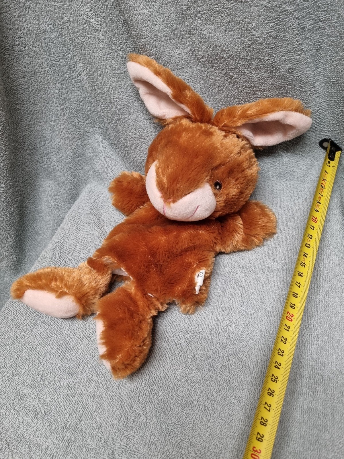 konijn handpop knuffel nr 47  nugar, Ophalen of Verzenden, Zo goed als nieuw, Konijn
