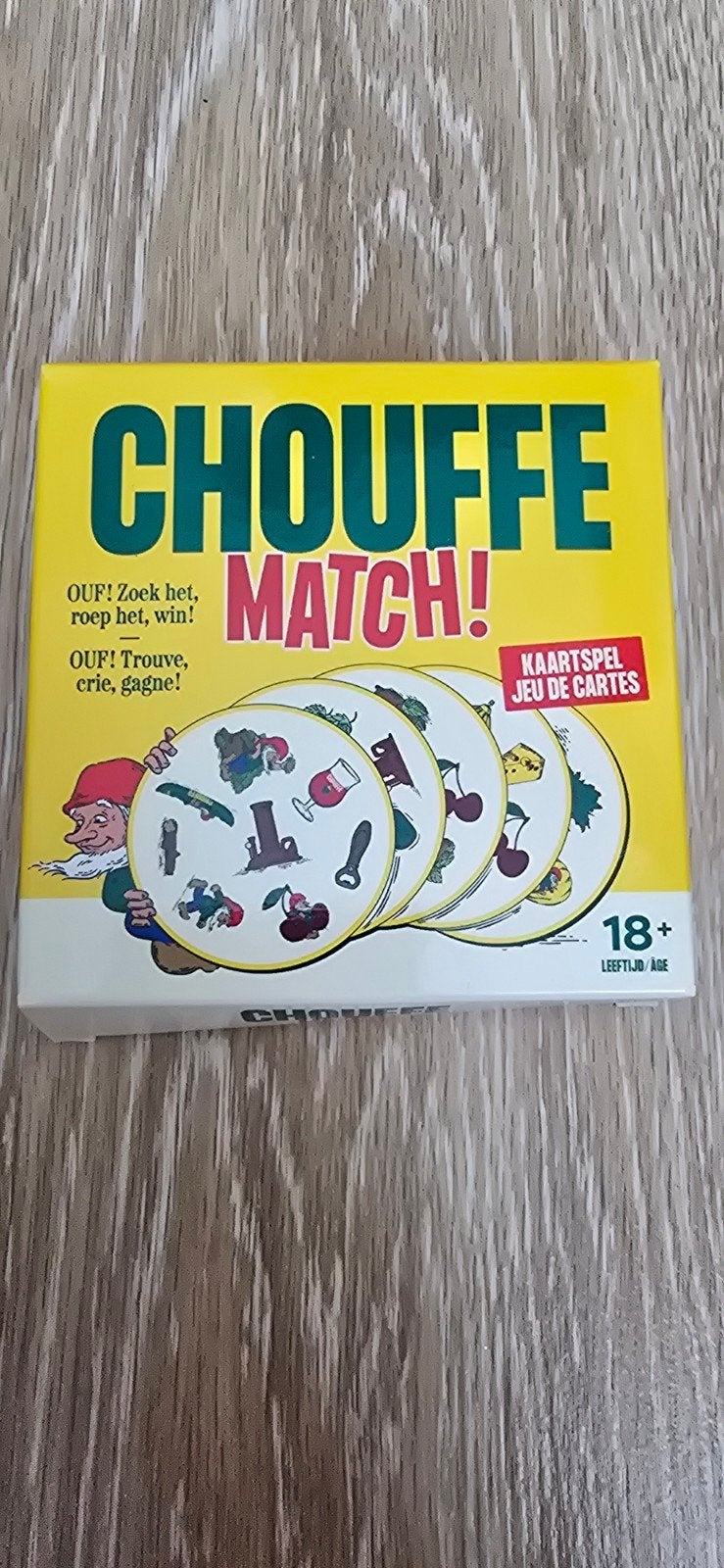 Chouffe match spel, Verzamelen, Biermerken, Ophalen of Verzenden, Nieuw, Overige typen, Overige merken