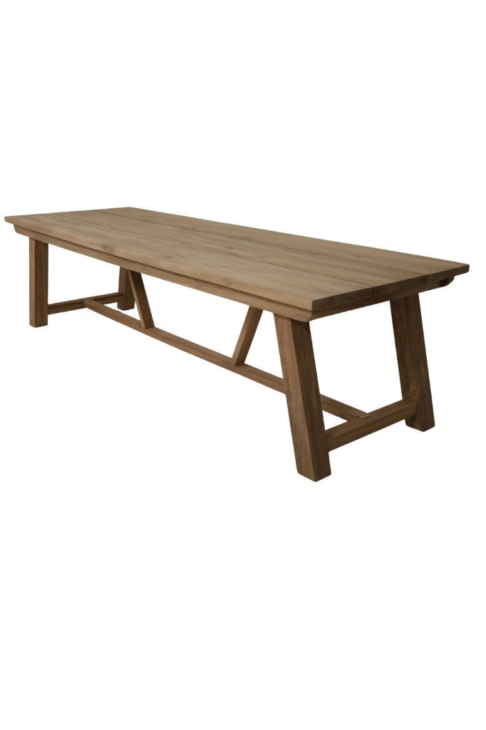 Tuintafel 3 meter teakhout, Ophalen of Verzenden, Nieuw, Rechthoekig, Teakhout
