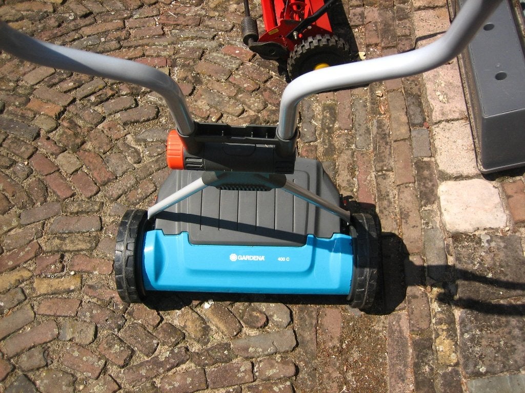 Grasmaaier Gardena, Tuin en Terras, Grasmaaiers, Ophalen, Cirkelmaaier, Handgrasmaaier, Zo goed als nieuw