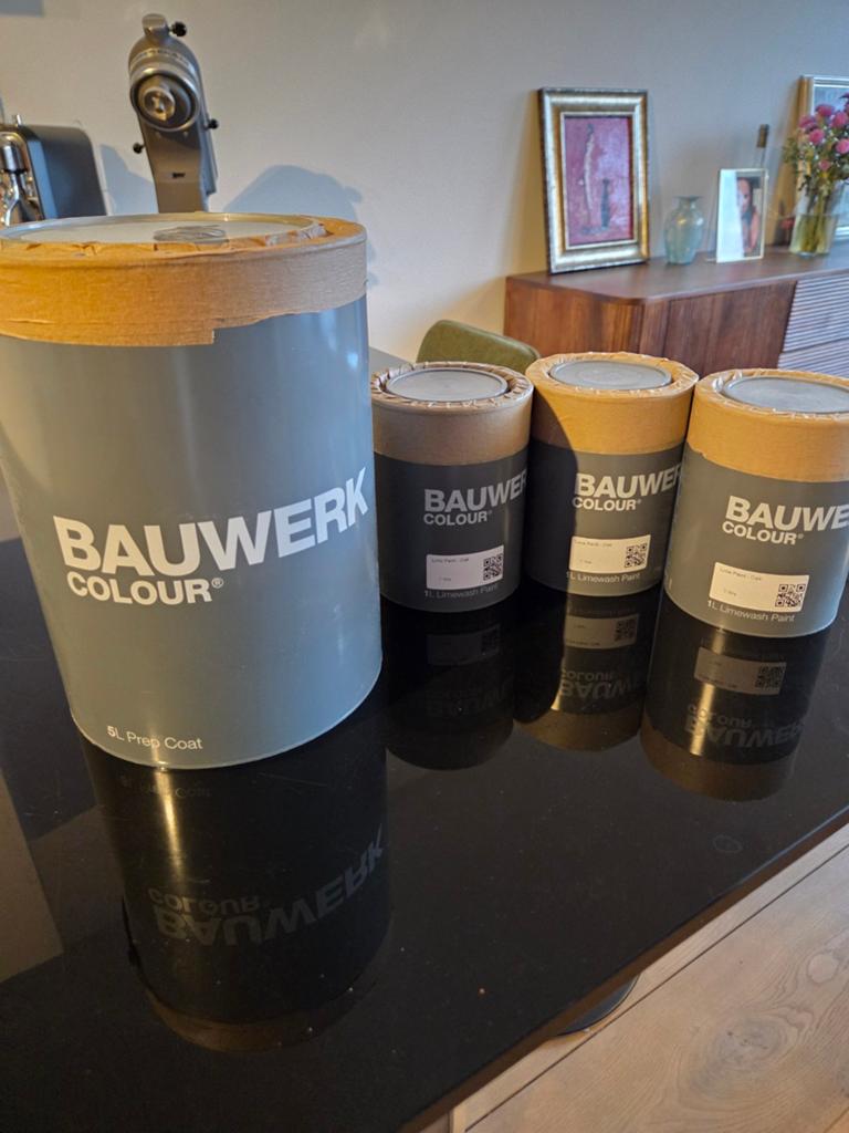 Bauwerk Lime Wash Verf Oak (3L) Nieuw!, Bruin, 5 tot 10 liter, Nieuw, Ophalen of Verzenden