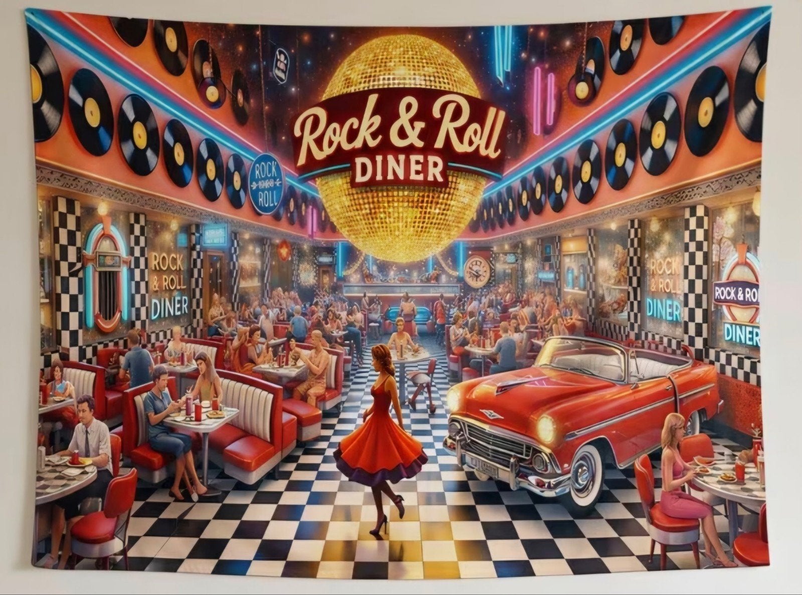Doek in rock en roll stijl, Verzenden, Nieuw, 1970 tot heden, Overige merken