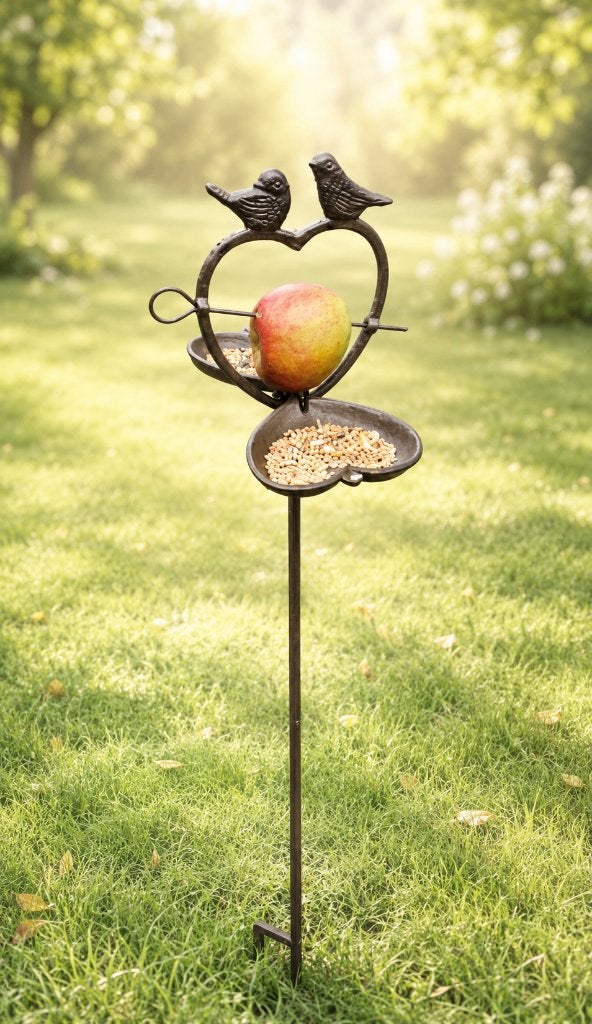 VOEDERSCHAAL MET PRIKKER VOOR APPEL, Tuin en Terras, Nieuw, Info@huisentuindecoratiemarie.nl, Huis en tuin decoratie marie, Peize