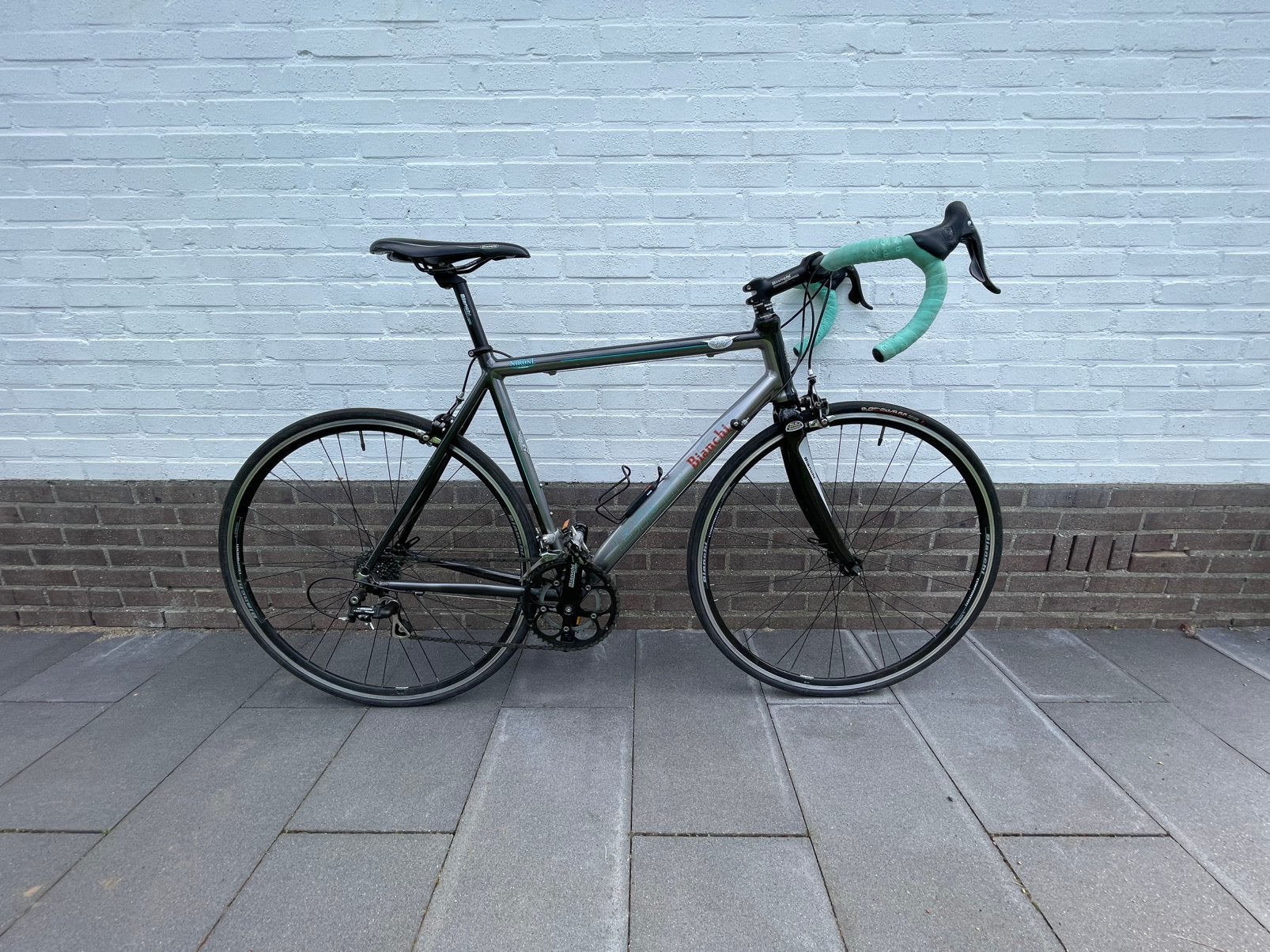 Bianchi Via Nirone 120th Anniversary Frame54 Campagnolo, 28 inch, Velgrem, Aluminium, Zo goed als nieuw