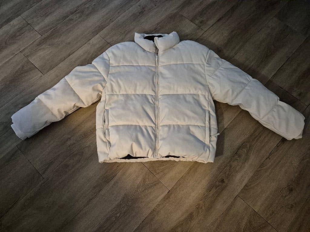 Winterjas Bershka heren, Maat 52/54 (L), Wit, Ophalen of Verzenden, Zo goed als nieuw