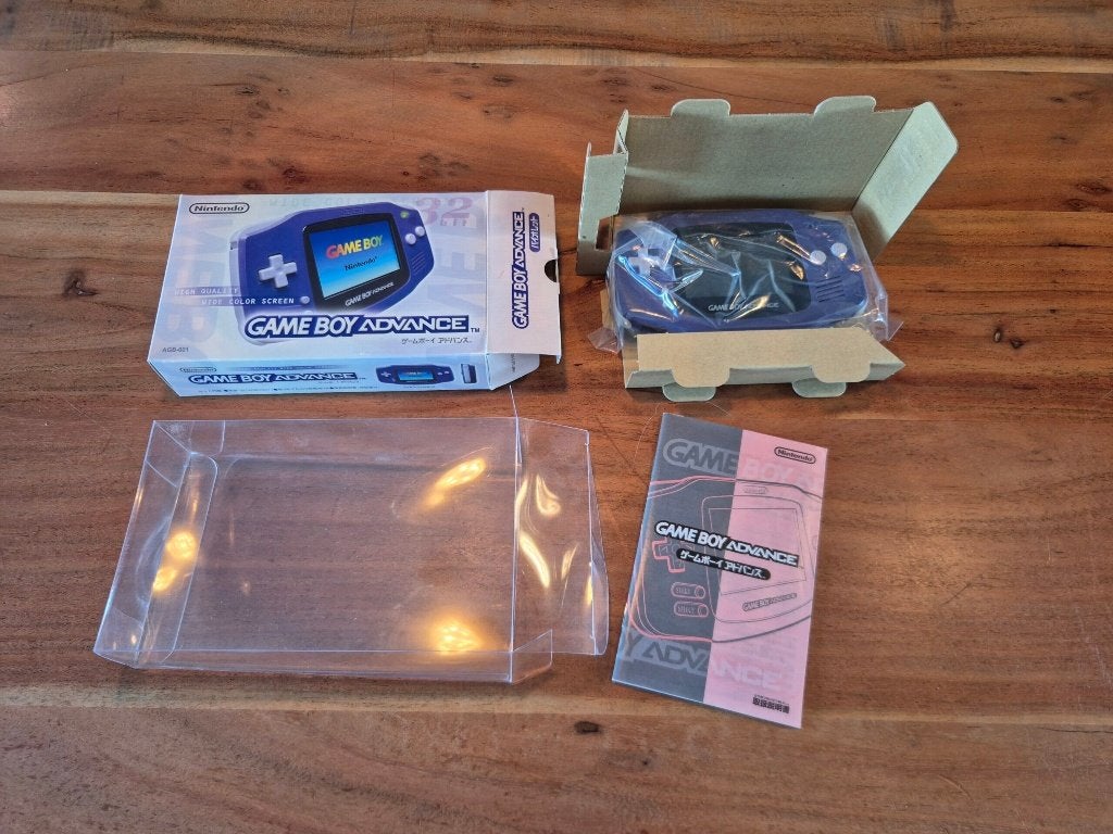 Gameboy Advance Console Purple (NTSC-J) (CIB), Spelcomputers en Games, Spelcomputers | Nintendo Game Boy, Gebruikt, Game Boy Advance