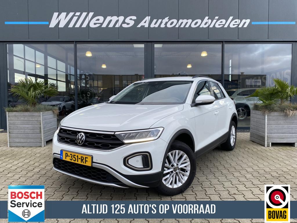 Volkswagen T-Roc 1.5 TSI Life Business Trekhaak, Camera & Ap, Auto's, Volkswagen, Stof, 4 cilinders, Wit, Bedrijf