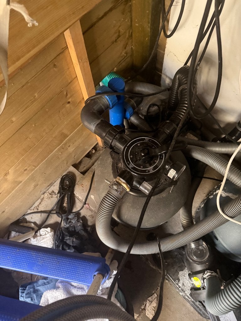 Hout gestookte Hottube, Tuin en Terras, Ophalen, Gebruikt, Filter, Vast