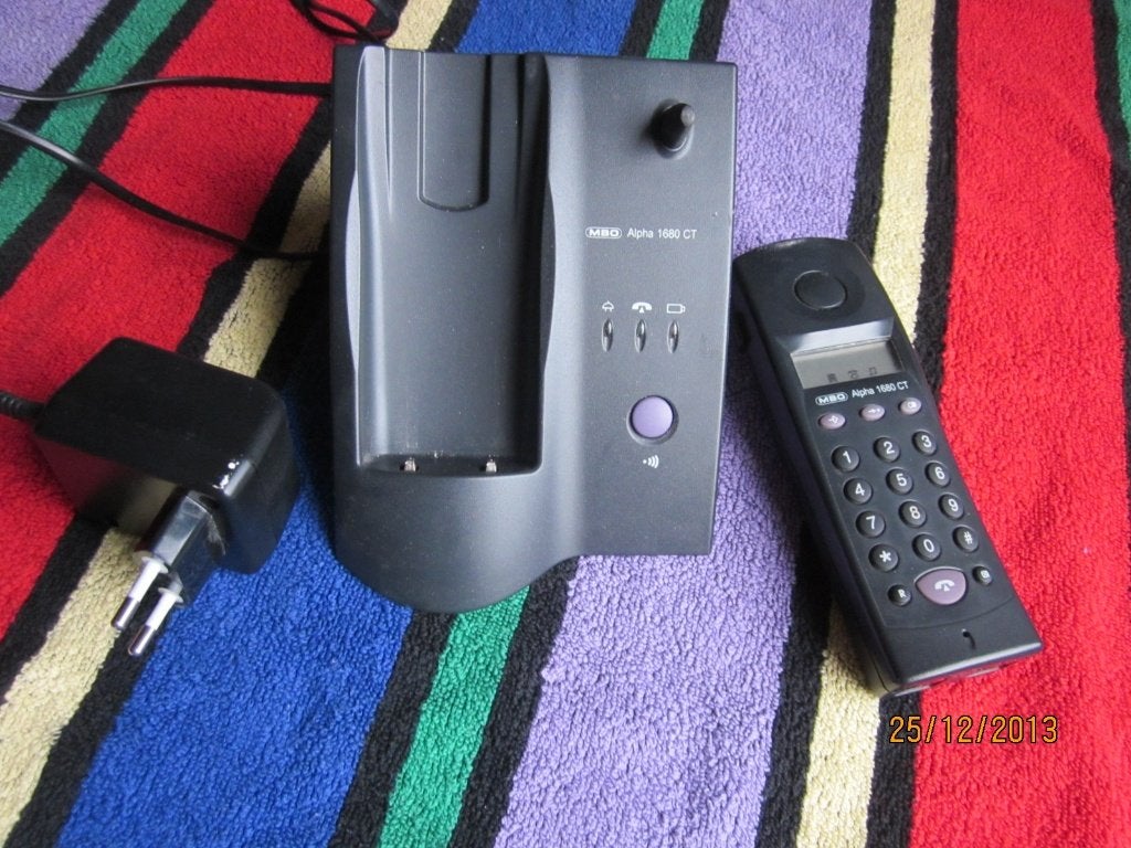 MBO Alpha 1680 ( analoog CT1+ ) op AA accu's, Ophalen of Verzenden, Gebruikt, 1 handset, Stralingsarm