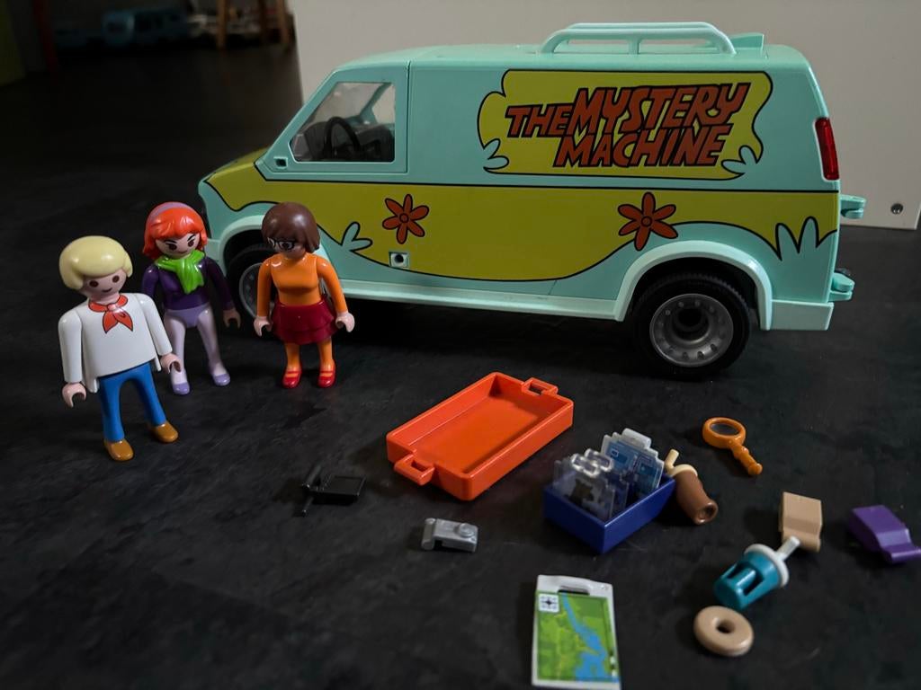 Playmobil Scooby Doo Mystery Machine Set, Ophalen of Verzenden, Zo goed als nieuw, Complete set