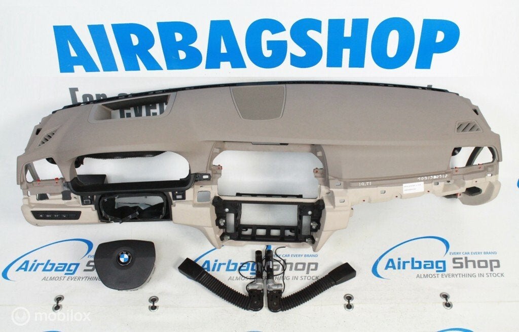 Airbag set - Dashboard beige HUD + speaker BMW 5 serie F10, Gebruikt, Ophalen of Verzenden
