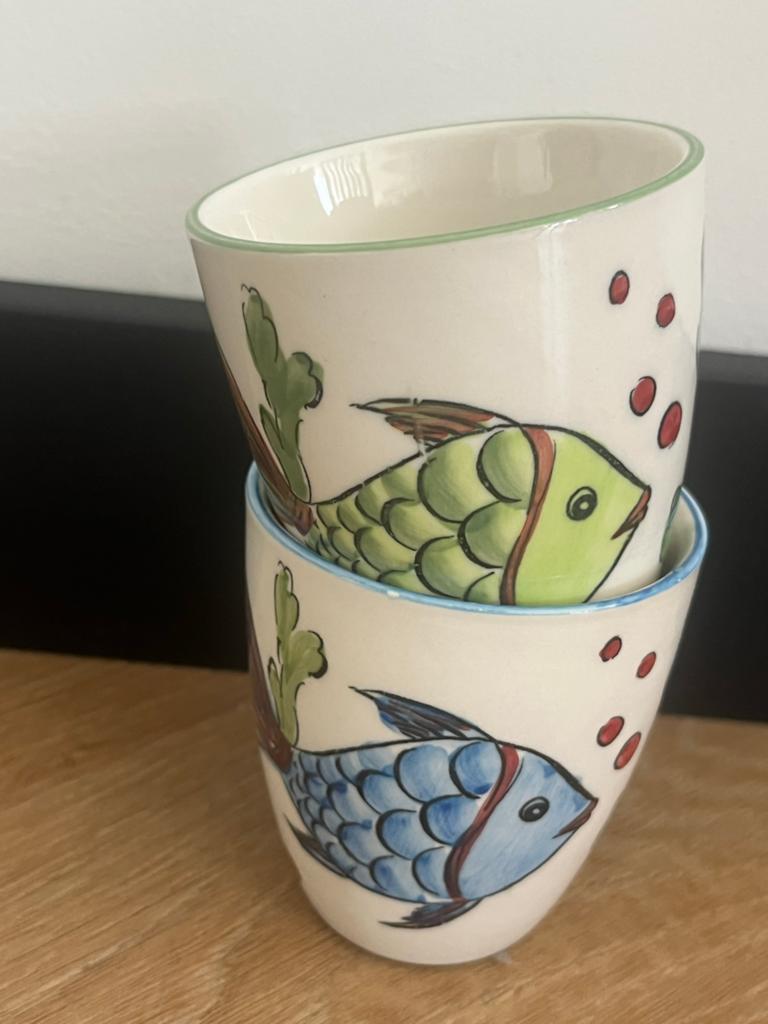 Vic's Handgeschilderde Mokken - Rustiek & Uniek, Ophalen of Verzenden
