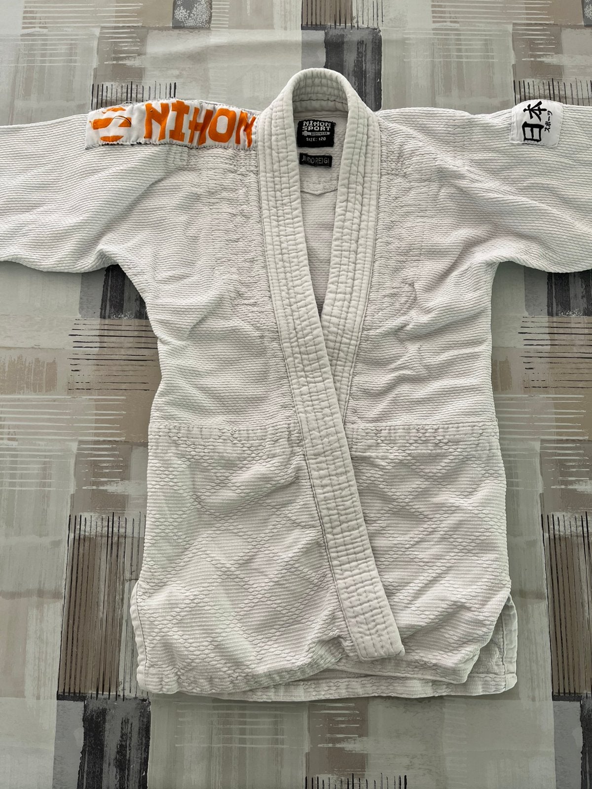 Judopak maat 120 Nihon, Maat XS of kleiner, Ophalen, Zo goed als nieuw, Judo