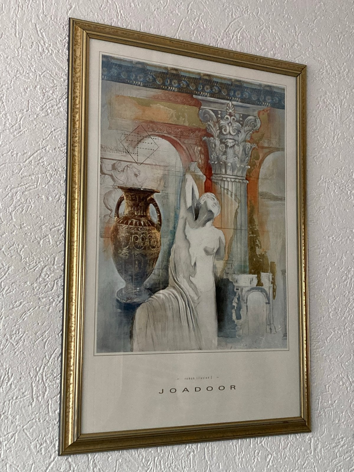 Klassieke Romeinse Illusie Print - Joadoor afm. 75x100 cm, Ophalen, Klassiek, Print, Overige onderwerpen