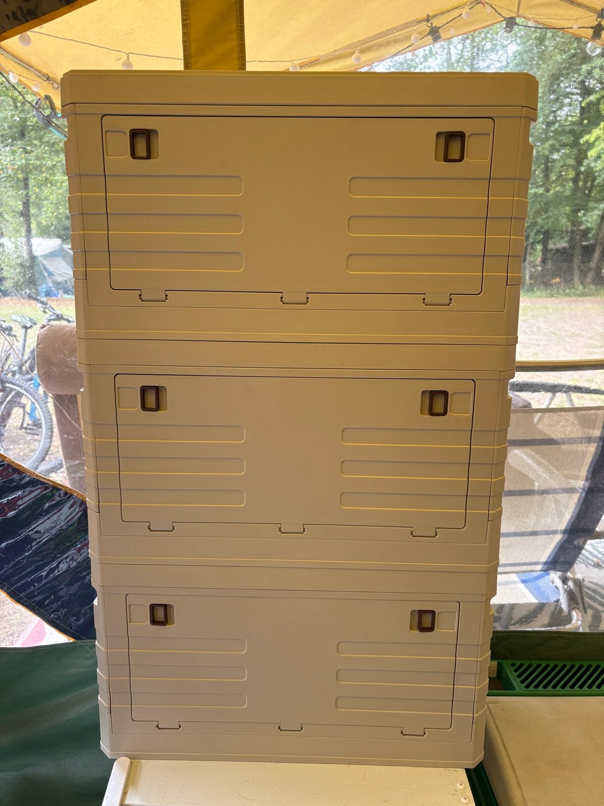Opvouwbare Opbergkasten - Set van 3, Ophalen, Zo goed als nieuw