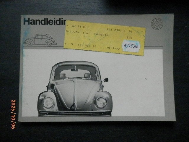 Handleiding div. VW oa Kever, Bus T3 en Type 3, Ophalen of Verzenden