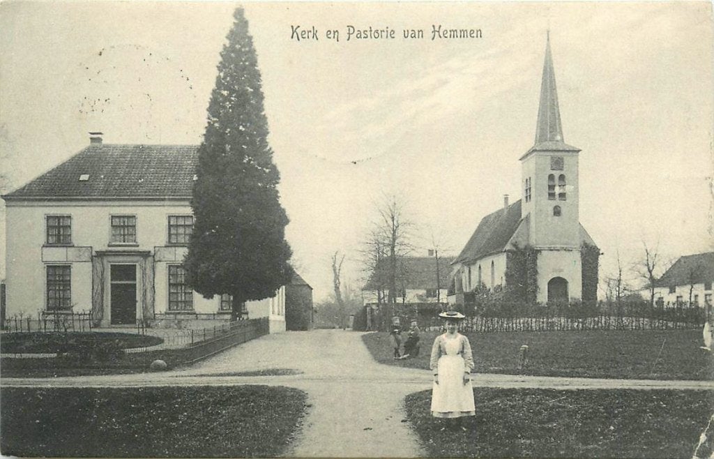 378-346-003 Hemmen Kerk en Pastorie, Verzenden, Voor 1920, Gelderland