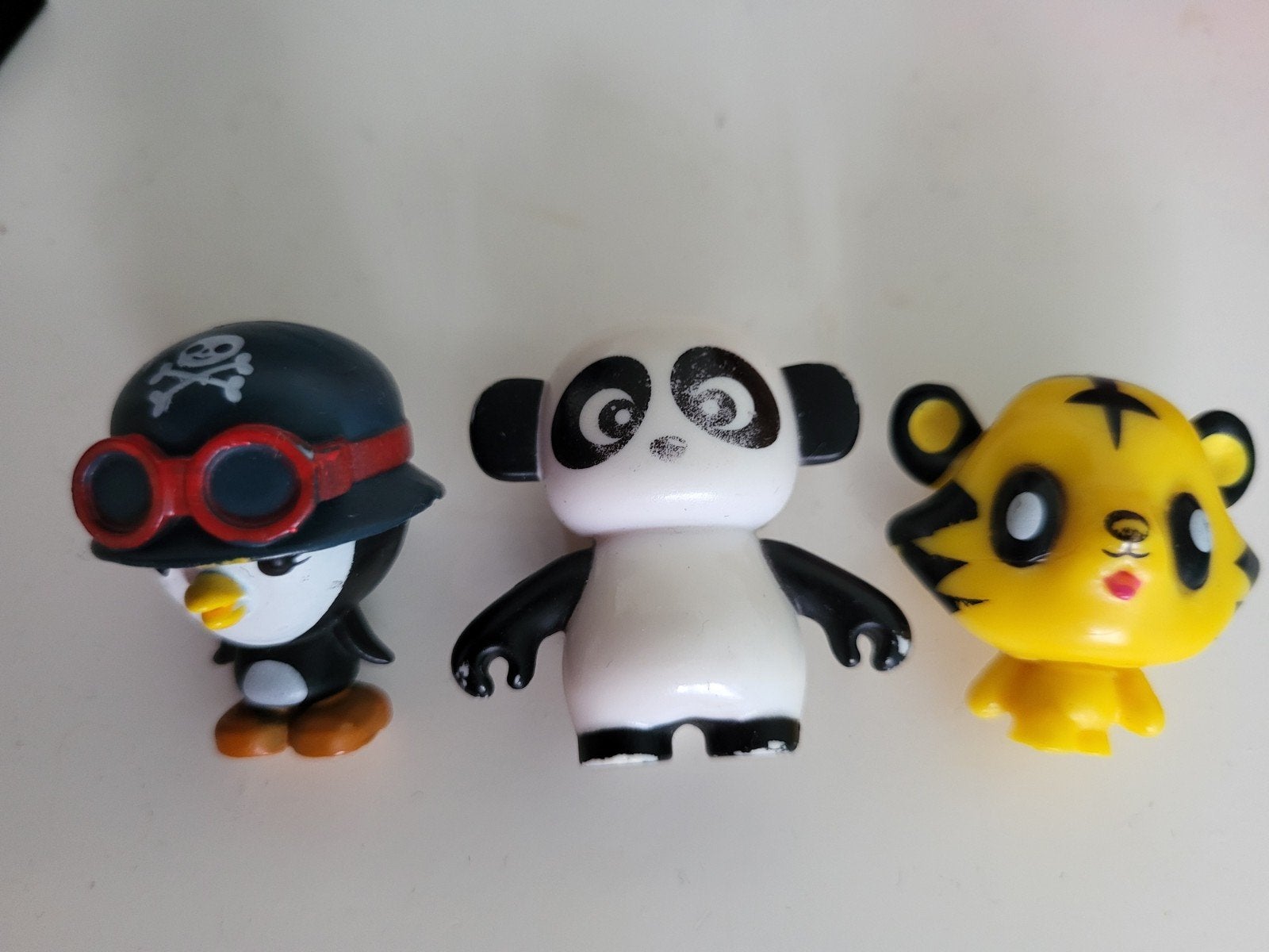 Moshi monster Leuke verzamelfiguren: Pinguïn, Panda  en Tijg, Ophalen of Verzenden, Gebruikt