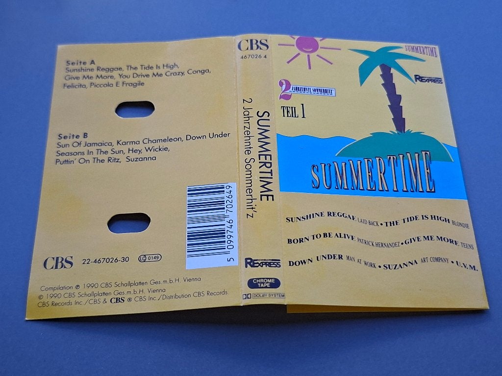 SUMMERTIME - 2 JAHRZEHNTE SOMMERHITZ' TEIL 1 (MC), Ophalen of Verzenden, Zo goed als nieuw, Origineel, Met bewaardoos, rek of koffer
