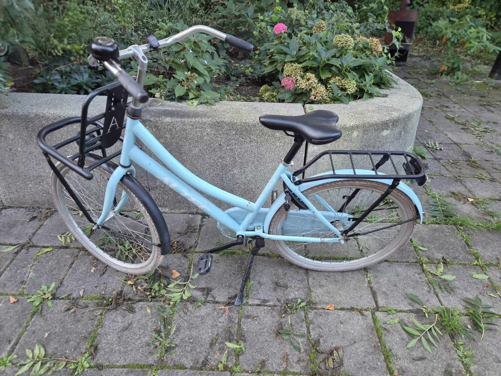 Omafiets 26 inch met slot en verlichting, Fietsen en Brommers, Ophalen of Verzenden, Gebruikt, Urban