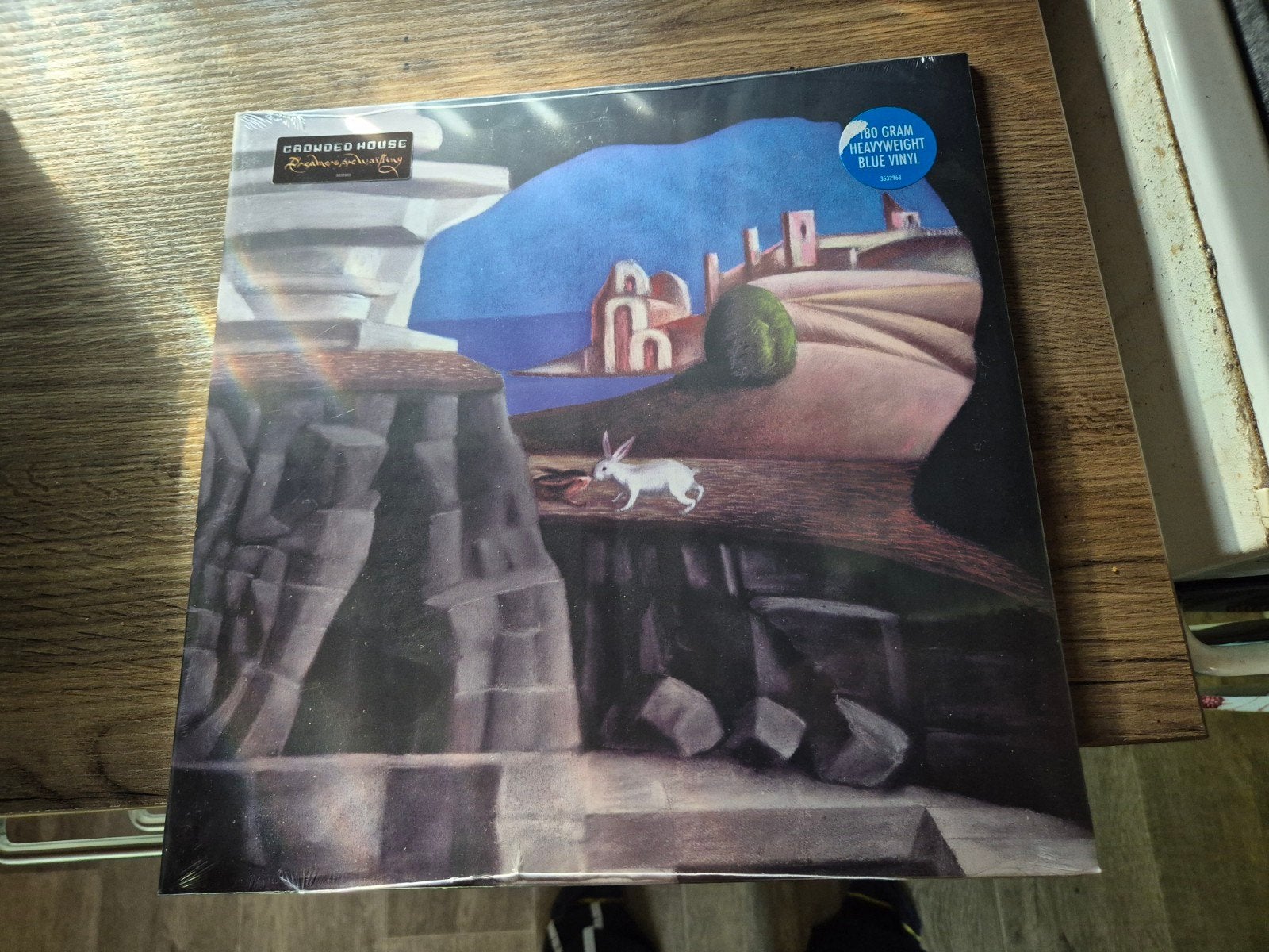 te koop lp crowded house op blauw vinyl., Ophalen of Verzenden, LP