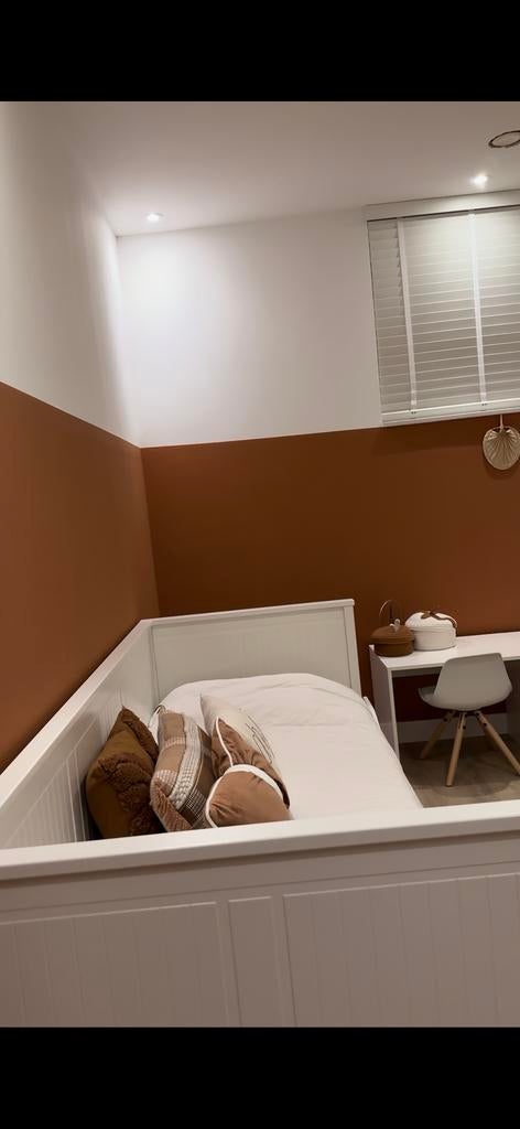 !GRATIS IKEA HEMNES BEDBANK!, Eenpersoons, Wit, Ophalen of Verzenden, Zo goed als nieuw