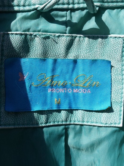 Dames jasje van blauw leer, Pronto Moda Ama Lin, maat M, Ophalen of Verzenden, 'T Olde Gre-j, Info@toldegrej.nl, Endepoelstraat 20f Didam
