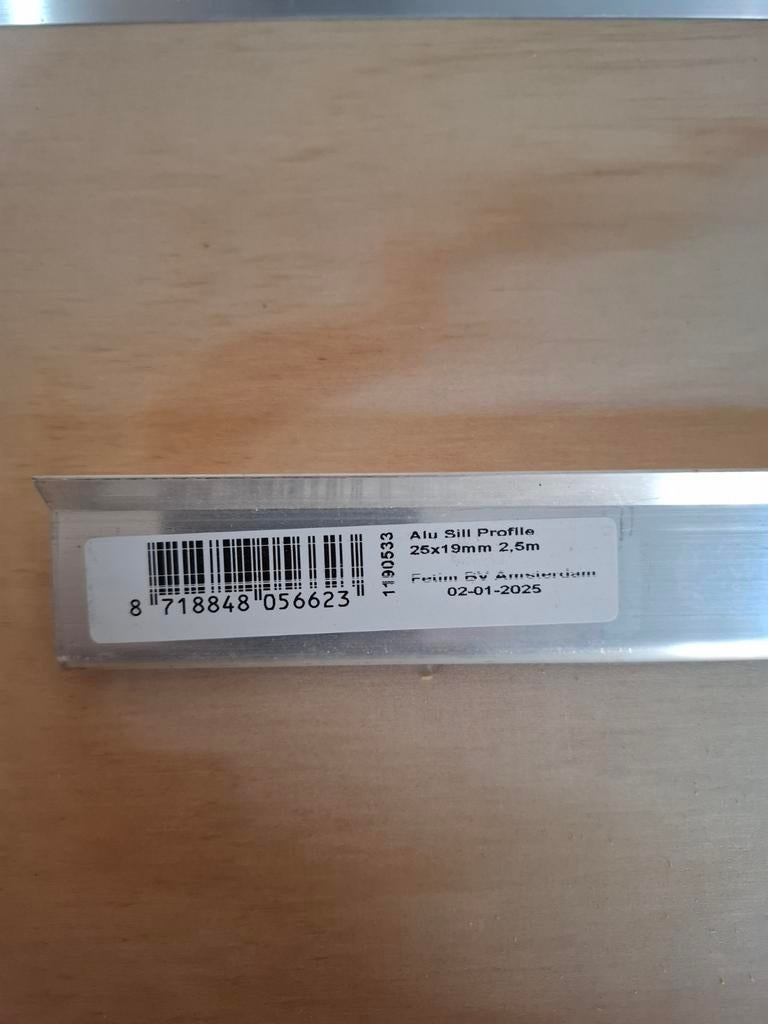 Aluminium lekdorpel 6m1, Ophalen, Nieuw, Overige materialen, Overige typen