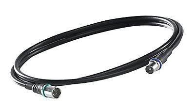 Wisi DS 37 U 0300 TV coax-kabel 3 m IEC Zwart (Nieuw), Audio, Tv en Foto, Audiokabels en Televisiekabels, Nieuw, Coaxiale kabel