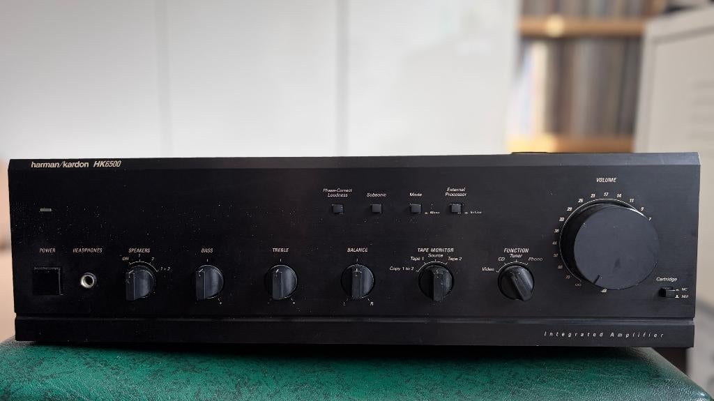 Harman Kardon HK-6500, zwart, Audio, Tv en Foto, Versterkers en Receivers, Gebruikt, Stereo, 60 tot 120 watt, Overige merken, Ophalen of Verzenden