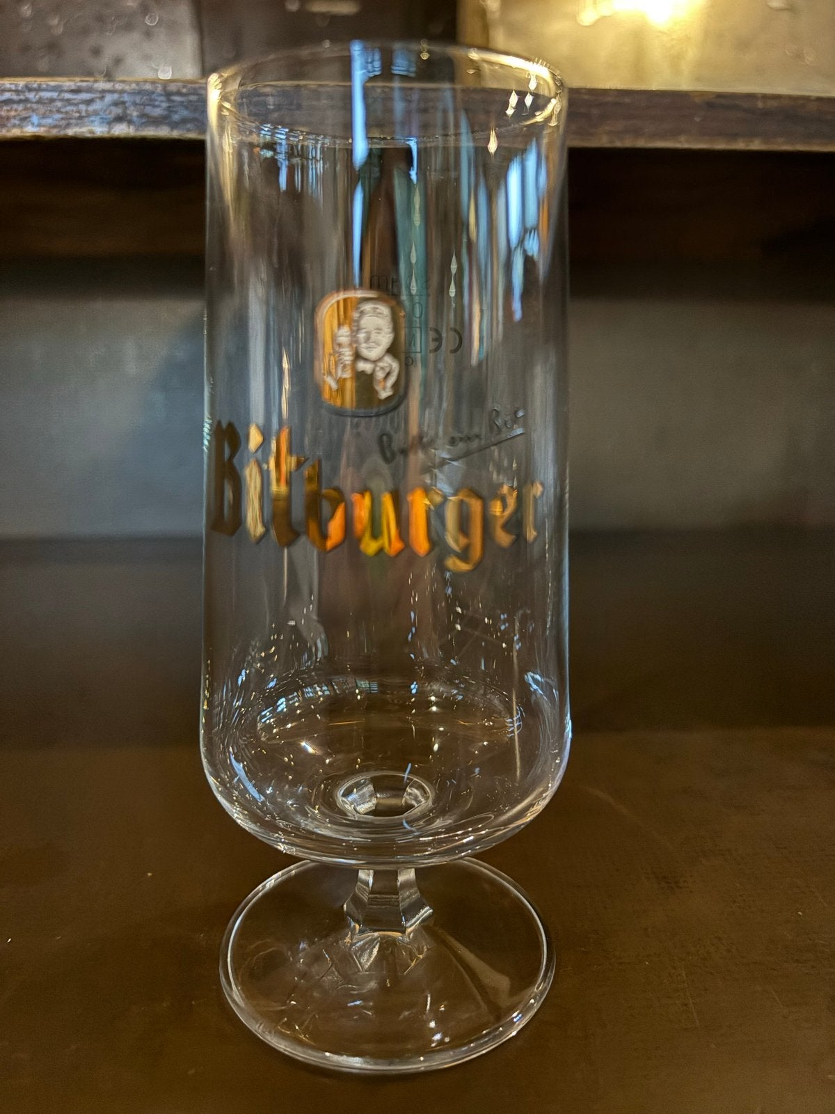 Bitburger bierglas, Ophalen, Gebruikt, Bierglas