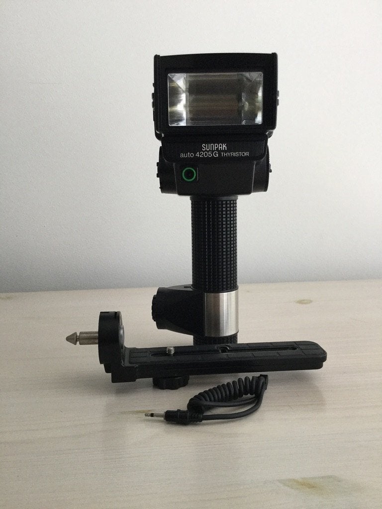 Flitsers Sunpak 4205 G en Agfa 261 CB, Audio, Tv en Foto, Fotografie | Flitsers, Ophalen, Gebruikt, Sunpak, Kantelbaar