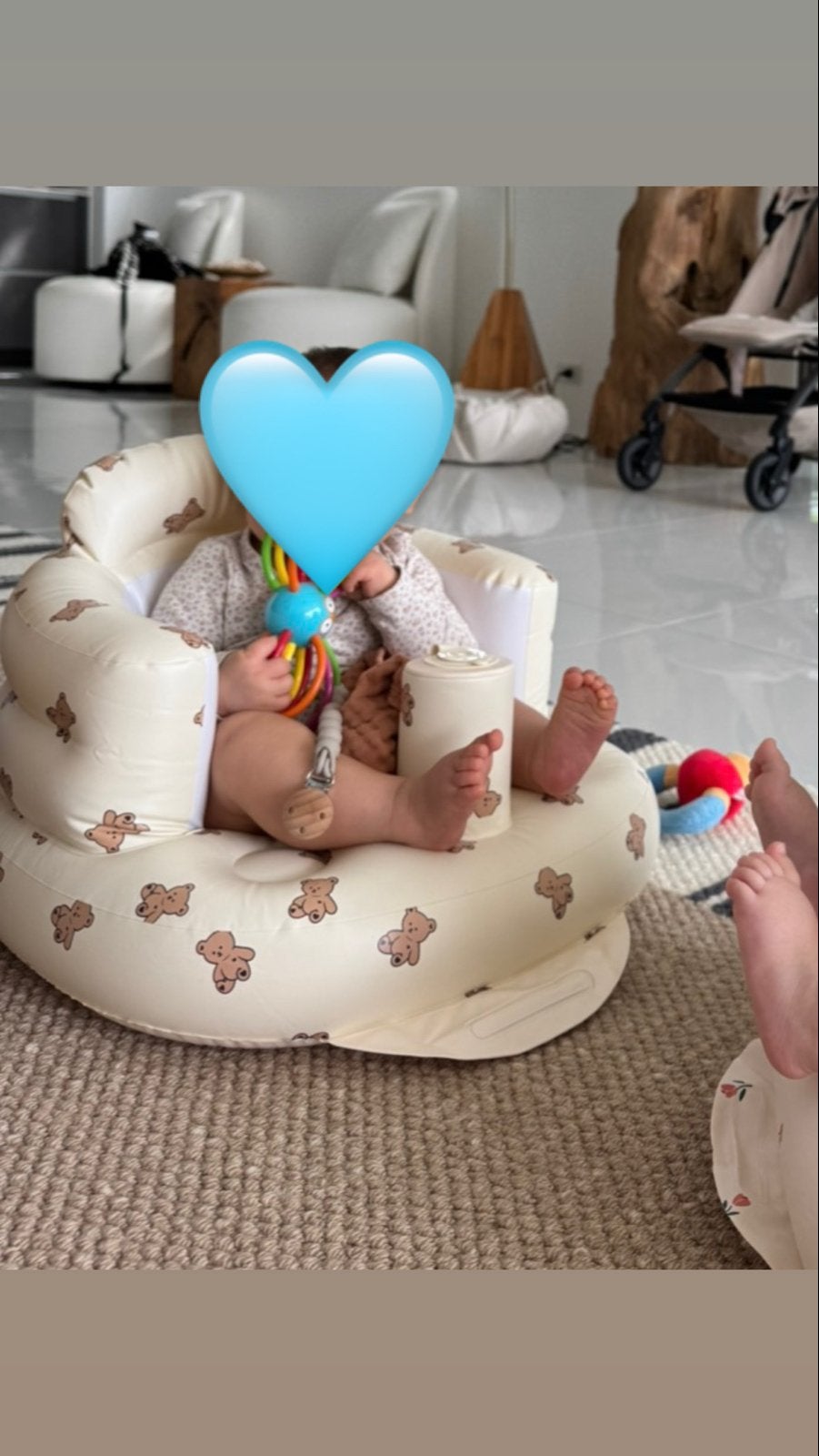 Opblaasbare Baby Stoel - Draagbaar & Comfortabel, Ophalen, Zo goed als nieuw, Overige typen
