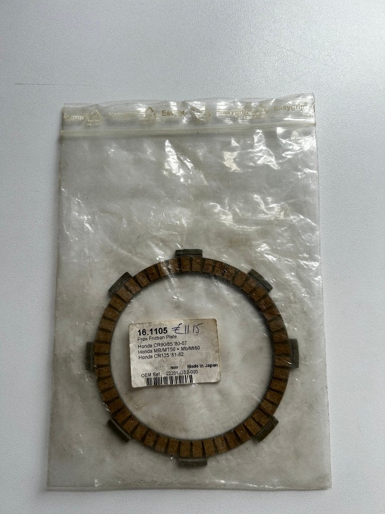 Gevoerde koppelingsplaat Honda CR / MB / MT / XR, Motoren, Ophalen of Verzenden