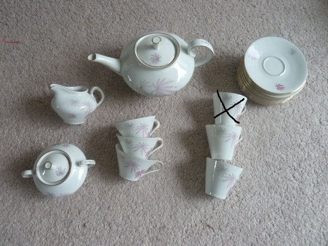 TikTak Thee / Koffie Servies, Overige merken, Vintage, Ophalen of Verzenden, Zo goed als nieuw