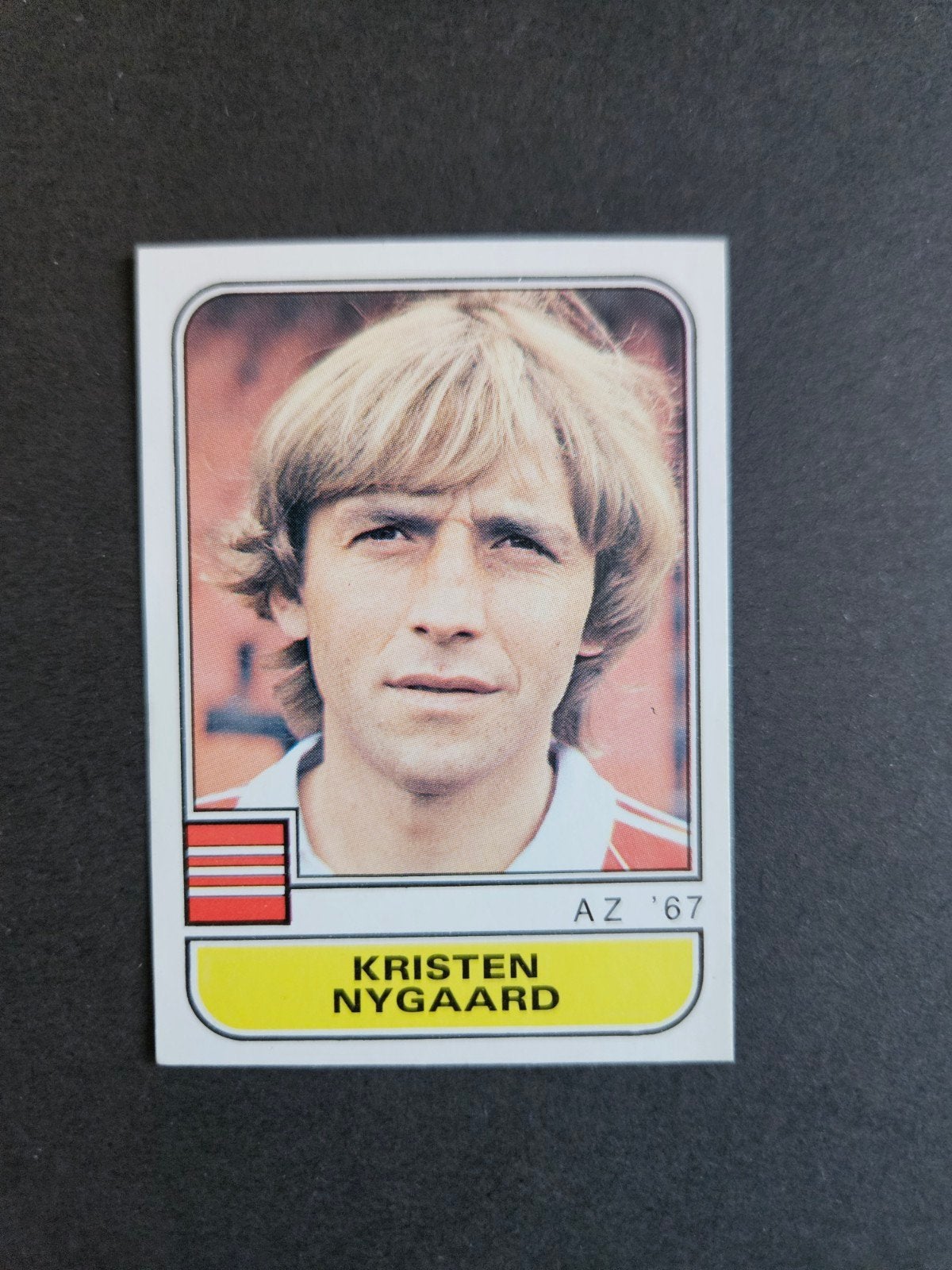 Panini: KRISTEN NYGAARD (AZ'67) - Voetbal 82, Ophalen of Verzenden, Zo goed als nieuw, AZ, Poster, Plaatje of Sticker