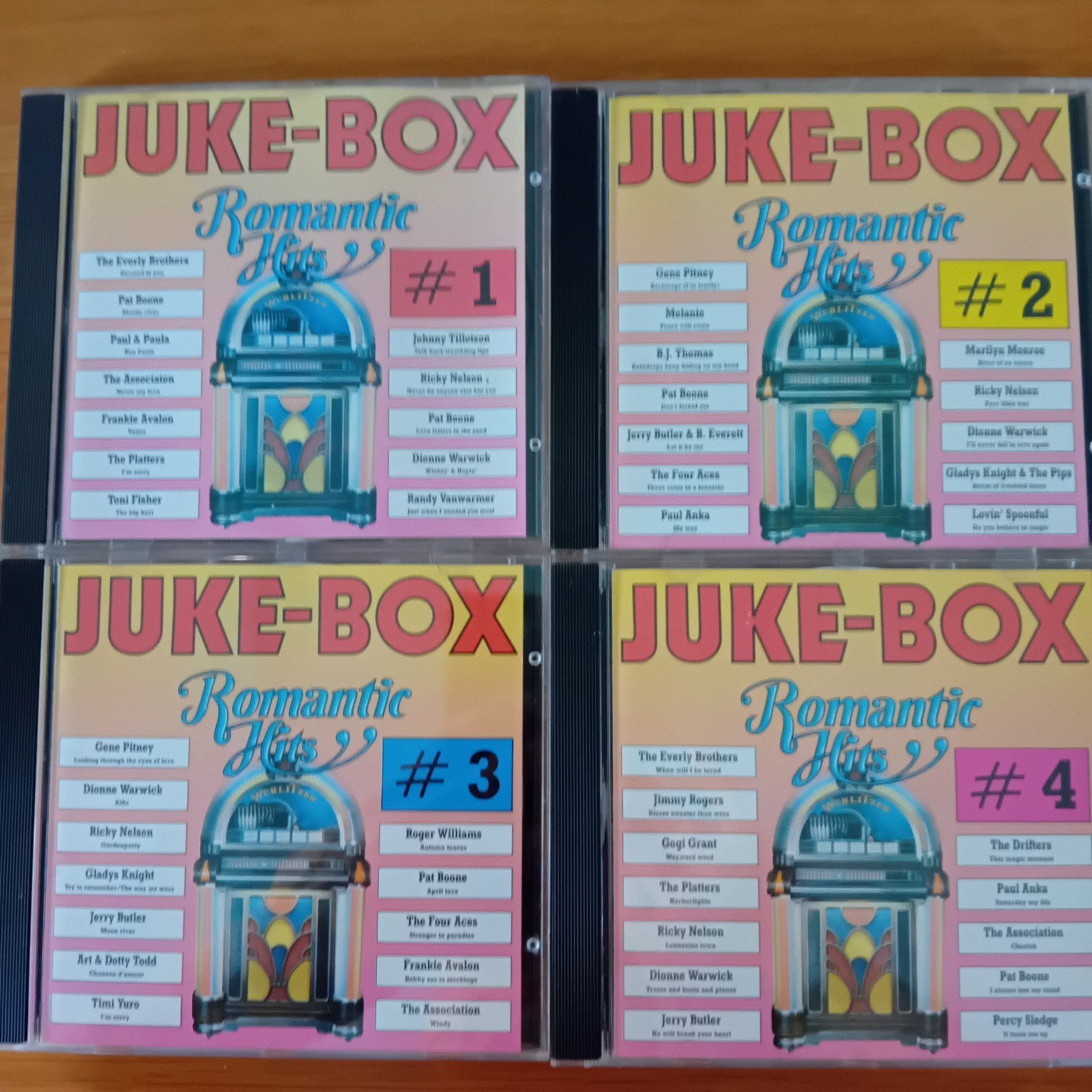 Juke-Box Romantic Hits - Complete 4 CD Boxset, Ophalen of Verzenden, Zo goed als nieuw, Pop, Boxset