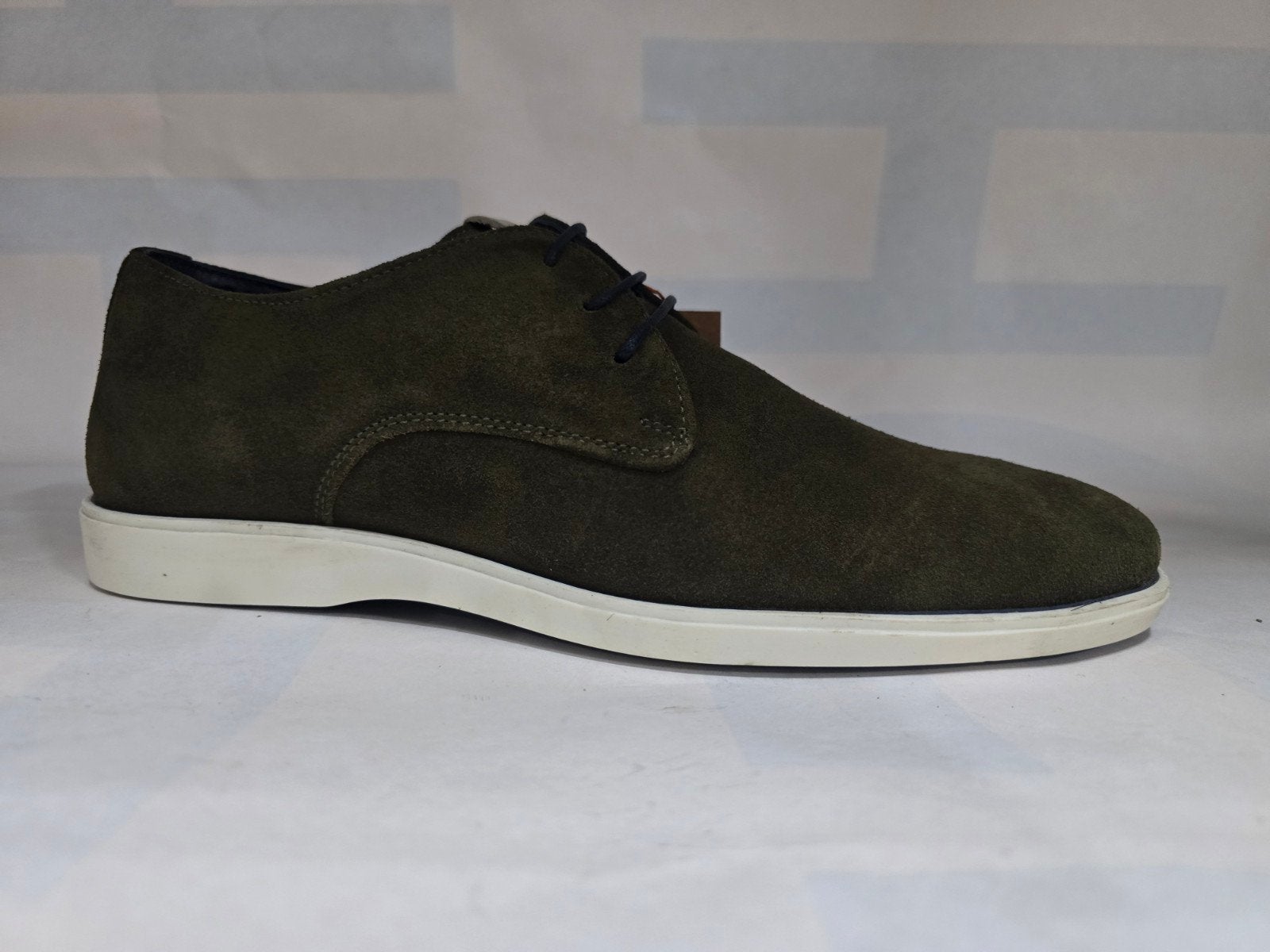 partijtje schoenen laced groen suede leder, Ophalen of Verzenden
