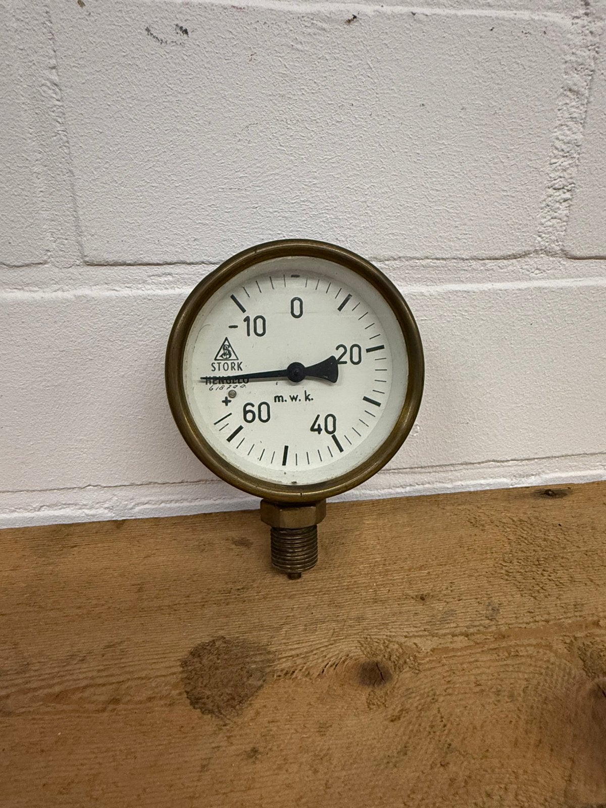 Oude drukmeter manometer stork hengelo stoommachine machine, Ophalen of Verzenden