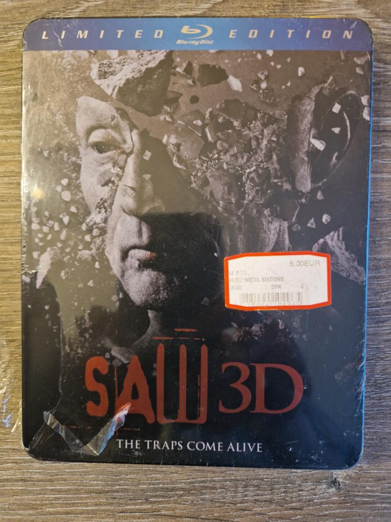 Saw 3D Limited Edition Blu-ray Steelbook, Ophalen of Verzenden, Nieuw in verpakking, Horror