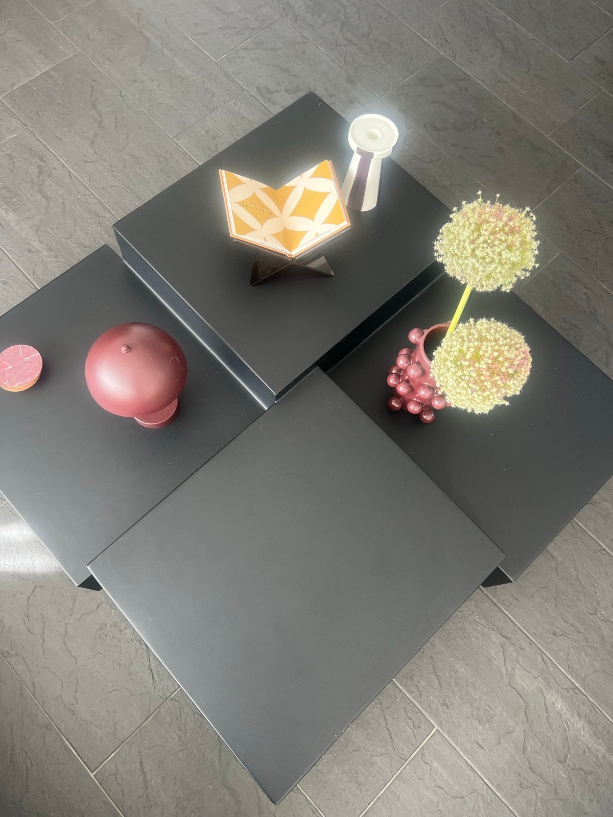 Stijlvolle Zwarte Maatwerk Tafel - Richmond Interiors Stijl, Huis en Inrichting, Tafels | Salontafels, Overige materialen, Gebruikt