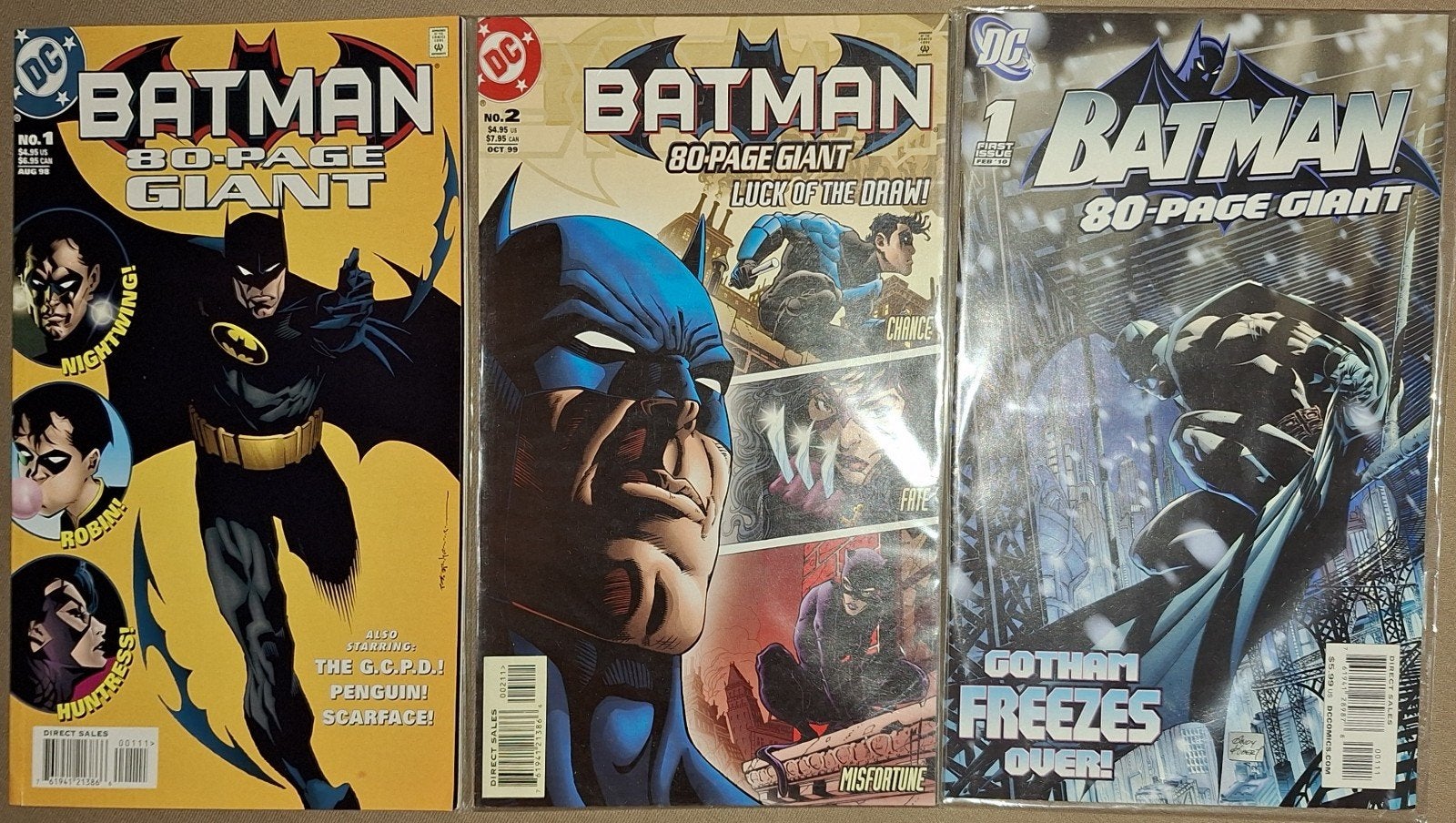 3x Batman 80 Page Giant, Meerdere comics, Verzenden, Zo goed als nieuw, Amerika